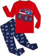 boys' cotton pajama set: comfy sleepwear for kids logo