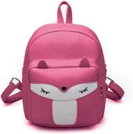 кожаный модный рюкзак daypacks purple логотип