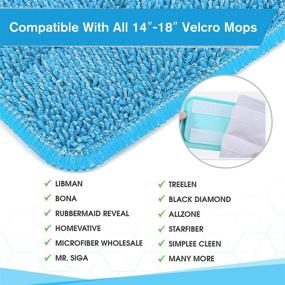 img 2 attached to Microfiber Replacement Washable，Wet Cleaning Scrubbing