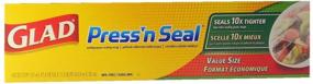 img 2 attached to 🔒 Glad Press 'n Seal Wrap - 2-Pack, 140 sq. ft. per roll (Total 280 sq. ft.)