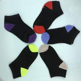 img 2 attached to Translate into Russian this product title: "🧦 Jamegio 20 Pairs Kids Low Cut Athletic Ankle Socks: Comfortable Little Boys and Girls Ankle Cotton Socks with Half Cushion" 🧦 Детские носки Jamegio на щиколотку, низкие, спортивные, 20 пар: комфортабельные хлопковые щиколоточные носки для маленьких мальчиков и девочек с половинным подушечками