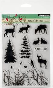 img 1 attached to 🌿 Penny Black Decorative Rubber Stamps: Nature's Friends - Enhancing SEO