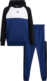 img 4 attached to RBX Boys Jogger Set Sweatsuit Boys' Clothing in Active