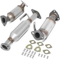 dna motoring oem-conv-044 catalytic converter exhaust pipe for 08-15 enclave/traverse/acadia 3.6l: factory style, 3pcs, compatible logo