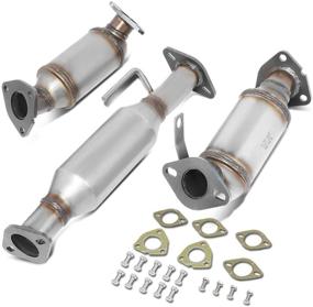 img 4 attached to DNA Motoring OEM-CONV-044 Catalytic Converter Exhaust Pipe for 08-15 Enclave/Traverse/Acadia 3.6L: Factory Style, 3Pcs, Compatible