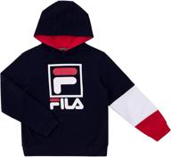 fila heritage unisex brushed sweatshirt: trendy boys' fashion hoodie & sweatshirt logo