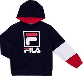 img 4 attached to Fila Heritage Unisex Brushed Sweatshirt: Trendy Boys' Fashion Hoodie & Sweatshirt