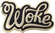 реальная си "woke" эмалевая булавка логотип