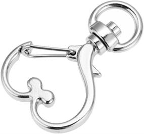 img 1 attached to 🔗 BAOBAO 50PCS Heart Shaped Metal Swivel Lobster Clasp Snap Hook: Premium Quality and Versatile Attachment