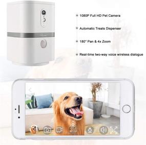 img 3 attached to 📷 SKYMEE Smart Dog Camera Treat Dispenser – Full HD Pet Camera with WiFi, Two-Way Audio, Night Vision, and Alexa Compatibility (2.4G WiFi Only)