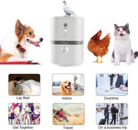 img 2 attached to 📷 SKYMEE Smart Dog Camera Treat Dispenser – Full HD Pet Camera with WiFi, Two-Way Audio, Night Vision, and Alexa Compatibility (2.4G WiFi Only)