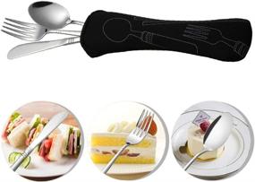 img 3 attached to Obston Silverware Eco Friendly Anywhere Carrying