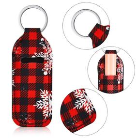 img 2 attached to 6-Piece Neoprene Christmas Chapstick Holder Keychains: Stylish Lip Balm Protective Cases for Girls and Women