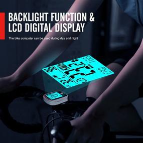 img 1 attached to 🚲 SKARLIE Bike Speedometer with Heart Rate Monitor, Cadence Speed Sensor, and Backlight - Multifunctional Bike Computer Odometer with Altimeter for Enhanced Cycling Experience