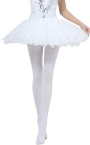 img 4 attached to 🩰 Anlaey Dance Footed Tights: Pro Ballet Microfiber Stockings for Girls and Kids – Solid Colored Tight