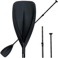 🏄 karltion sup paddle: adjustable 3-piece floating aluminum alloy shaft - easy packable travel sup - black logo