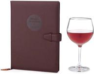🍷 wine making journal with 70+ recipes, varietal wine glasses, colors & bottles, yeast strains info, wine label guide logo