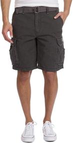 img 4 attached to UNIONBAY Men's Survivor Belted Cargo Short - Regular and Big & Tall Sizes: Reliable Comfort and Style