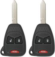 2-pack keyless2go replacement keyless entry remote car keys for 3 button vehicles oht692427aa logo