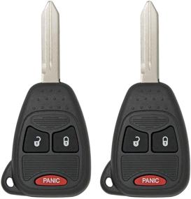 img 4 attached to 2-Pack Keyless2Go Replacement Keyless Entry Remote Car Keys for 3 Button Vehicles OHT692427AA