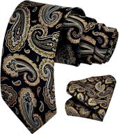 paisley handkerchief classic necktie business men's accessories and ties, cummerbunds & pocket squares logo