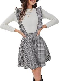 img 4 attached to 👗 SheIn Women's Suspender Overall: Chic & Comfy Clothing for Women