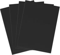 eva foam sheets - black, 9x12 inches, extra thick 6mm - ideal craft foam paper, pack of 10 logo