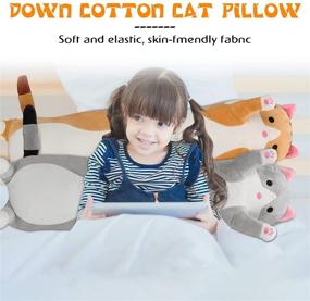 img 2 attached to Aslion Stuffed Kitten Pillow Girlfriend Kids' Home Store