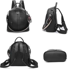 img 3 attached to Модный рюкзак-конверт "Fashion Backpack Convertible Shoulder Teenage