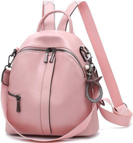 img 4 attached to Модный рюкзак-конверт "Fashion Backpack Convertible Shoulder Teenage