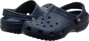 img 3 attached to Navy Men's Shoes - CROCS Classic Clogs for Adults