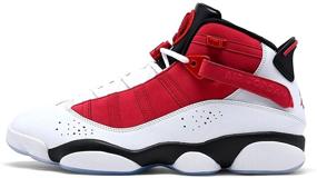 img 4 attached to Jordan Rings White Black Carmine 322992 Men's Shoes