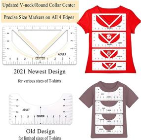 img 3 attached to 👕 Perfectly Aligned Tshirt Ruler Guide for Fashionable Designs