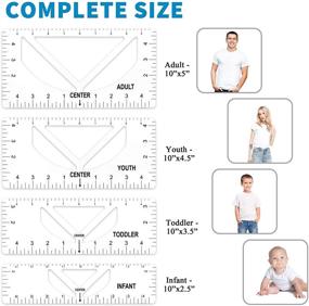 img 1 attached to 👕 Perfectly Aligned Tshirt Ruler Guide for Fashionable Designs