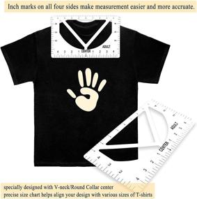 img 2 attached to 👕 Perfectly Aligned Tshirt Ruler Guide for Fashionable Designs