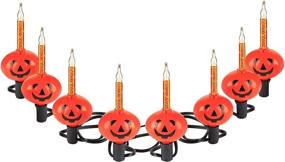 img 3 attached to HAYATA 8 Count Halloween Pumpkin Bubble Lights - Vintage Orange 7.1ft String Light for Indoor Decor - Fairy Halloween Lighting for Indoor, Bedroom, House, Party Decorations