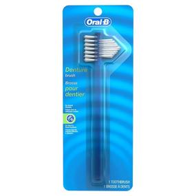 img 1 attached to Упаковка из 3 двойных зубных щеток Oral-B для протезов