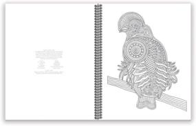 img 1 attached to 🐦 Wild Birds Coloring Book: Tribal Inspo for Stress Relief, Relaxation & Creativity | Large Sidebound 8.5x11 Inches by Action Publishing