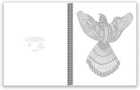 img 2 attached to 🐦 Wild Birds Coloring Book: Tribal Inspo for Stress Relief, Relaxation & Creativity | Large Sidebound 8.5x11 Inches by Action Publishing