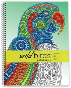 img 4 attached to 🐦 Wild Birds Coloring Book: Tribal Inspo for Stress Relief, Relaxation & Creativity | Large Sidebound 8.5x11 Inches by Action Publishing