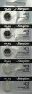 energizer 387s button cell silver oxide watch battery pack - 5 batteries for superior power logo