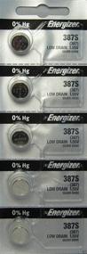 img 1 attached to Energizer 387S Button Cell Silver Oxide Watch Battery Pack - 5 Batteries for Superior Power