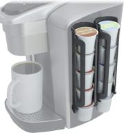 made in usa sidekick pod holder side mount: k cup pods storage for keurig coffee makers, ideal for small counters logo