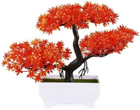 img 4 attached to Frjjthchy Artificial Bonsai Plants Plastic Home Decor