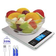 highly accurate cop rose 22lb digital food scale with tare, lcd display, stainless steel & tempered glass - perfect for cooking and baking logo