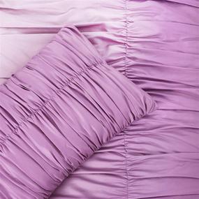 img 2 attached to 🌈 Lush Decor Purple Umbre Fiesta Comforter Set, Full/Queen - 5 Piece Bedding Set