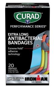 img 3 attached to 💪 Curad Ironman Antibacterial Bandages: Extra Long, Extreme Hold Technology, 20 Count