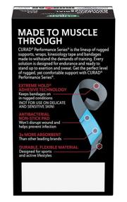 img 2 attached to 💪 Curad Ironman Antibacterial Bandages: Extra Long, Extreme Hold Technology, 20 Count