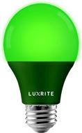 🟢 luxrite a19 green led light bulb logo