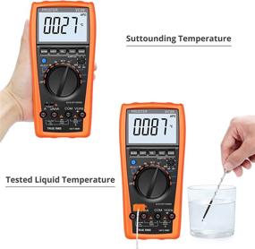 img 3 attached to Proster Autoranging Multimeter: A Comprehensive AC/DC Current Voltage Tester with 6000 Count Digital Multitester for Amp, Ohm, Volt Meter Capacitance, Temperature Measurement, and Continuity Testing